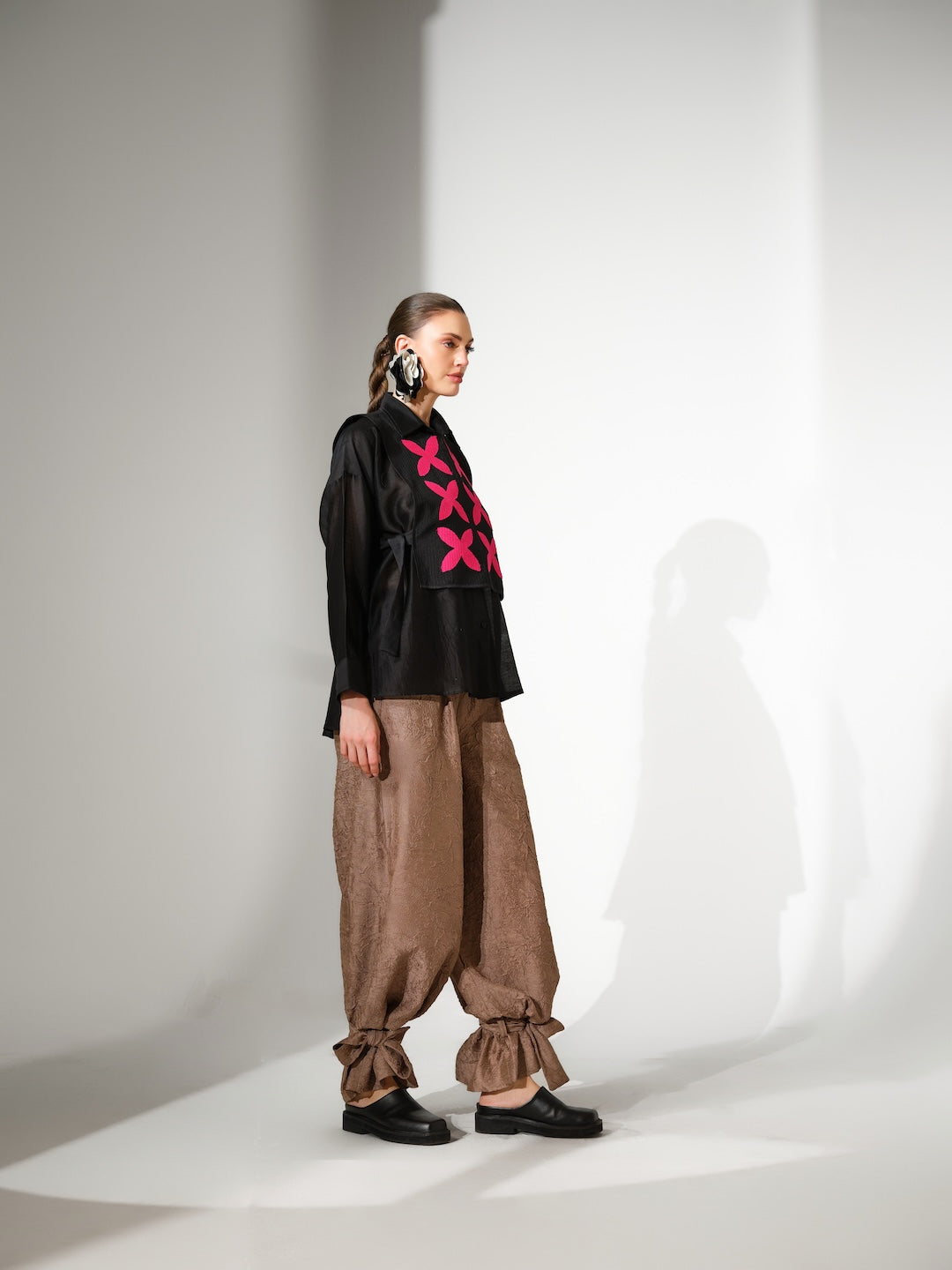 Pebble Shirt | Black + Pink