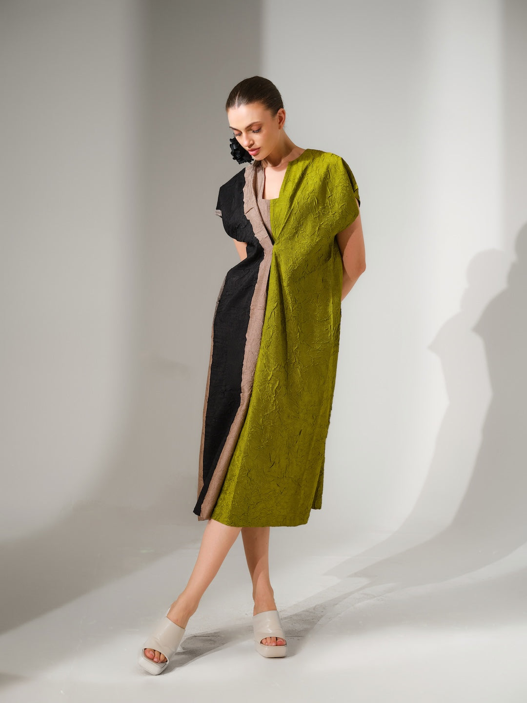 Ripple Dress | Lime