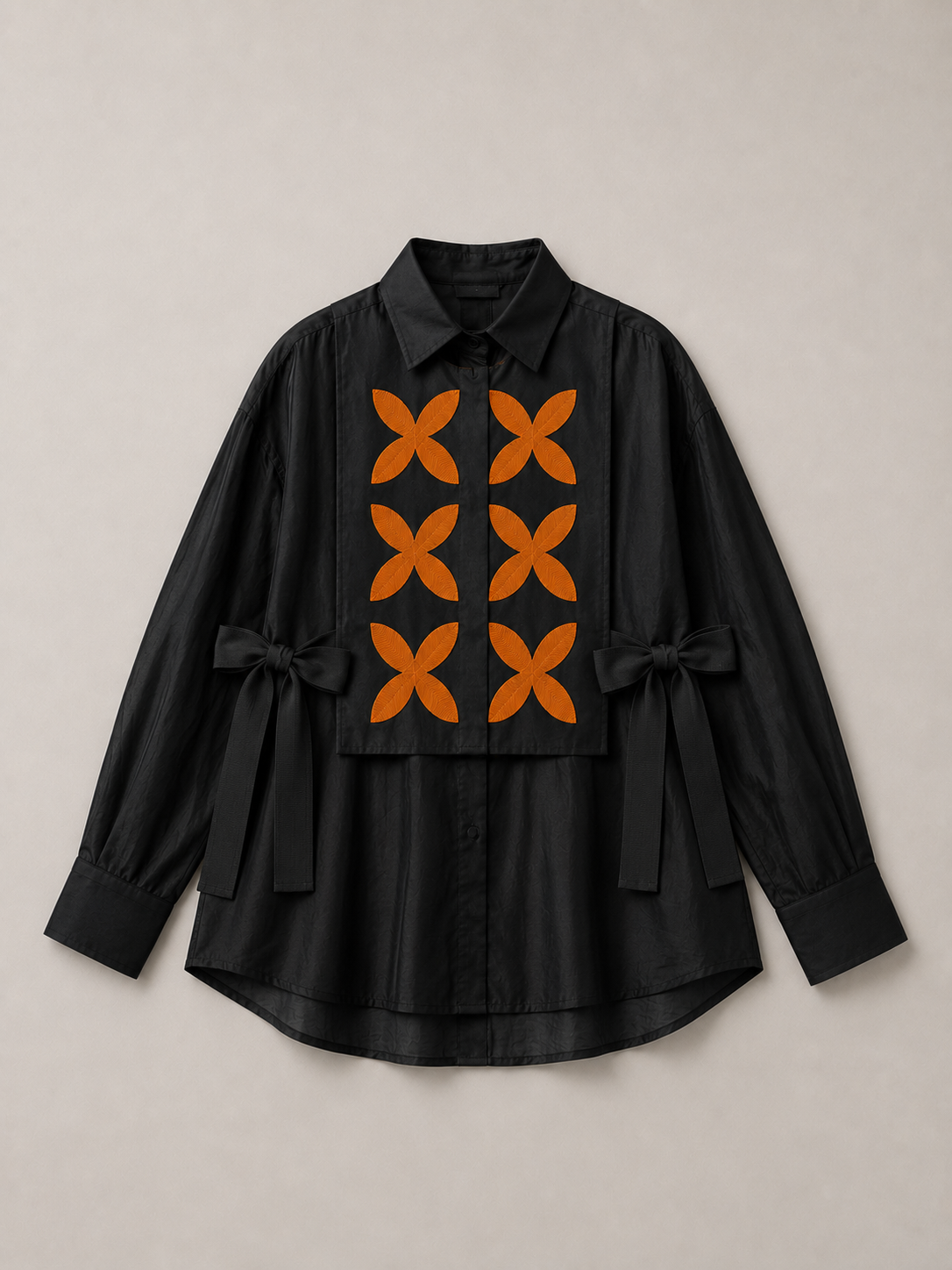 Pebble Shirt | Black + Ochre