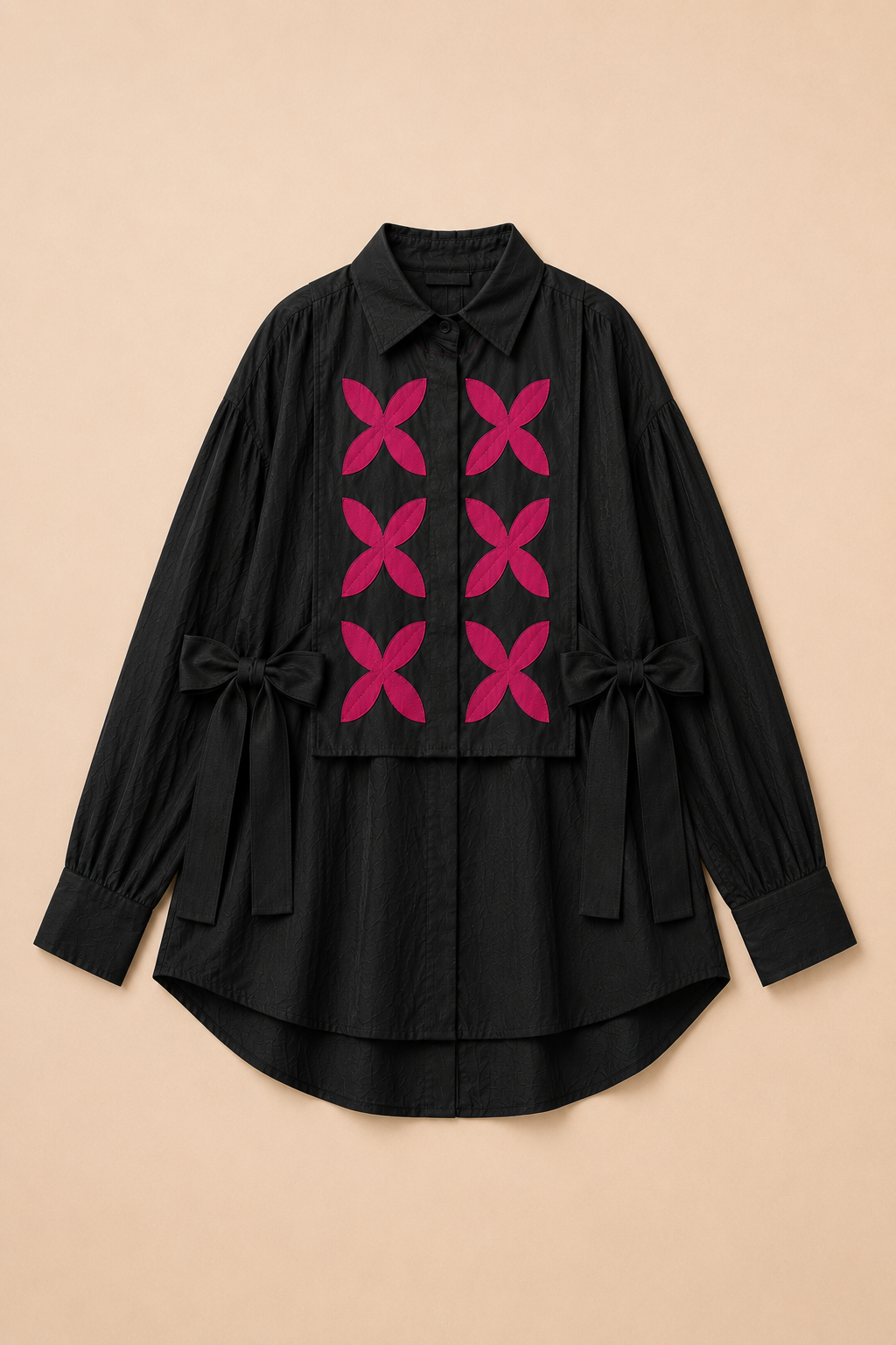 Pebble Shirt | Black + Pink