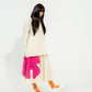 Hibiscus skirt | Natural + Pink