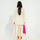 Hibiscus skirt | Natural + Pink