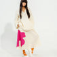 Hibiscus skirt | Natural + Pink