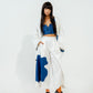 Chia Jacket White + Black + Blue